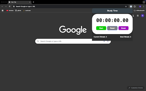 studyBud :: Study helper. Times how long you've studied for, and your breaks