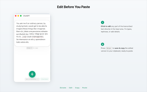 Micly - Voice Dictation & Audio Transcription :: Voice dictation + audio file transcription via ChatGPT. Speak or upload, auto-copy to clipboard, paste anywhere.