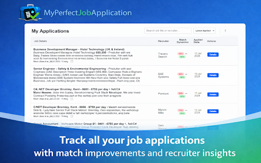 MyPerfectJobApplication :: Tailor your CV to match job descriptions instantly.