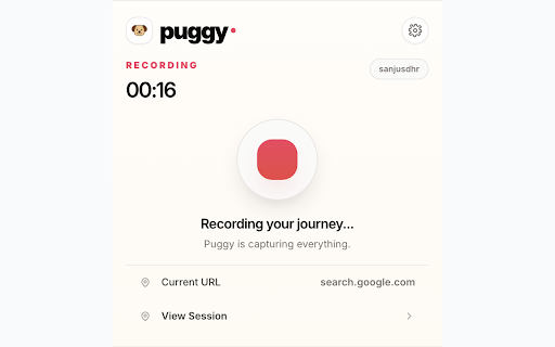 Puggy :: Record QA sessions with full context—logs, network, screenshots, and user actions—all in one place.