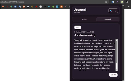 ChromeNoteReminder :: A stylish note-taking, journal, and reminder extension.
