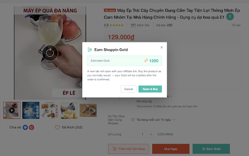 Shoppin :: Earn Gold while you shop — smart price history, AI review analysis & buy advice