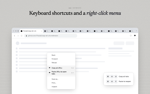 Umbrella - Copy All URLs :: Save and restore browser tabs instantly. Copy URLs in multiple formats, paste to reopen tabs.