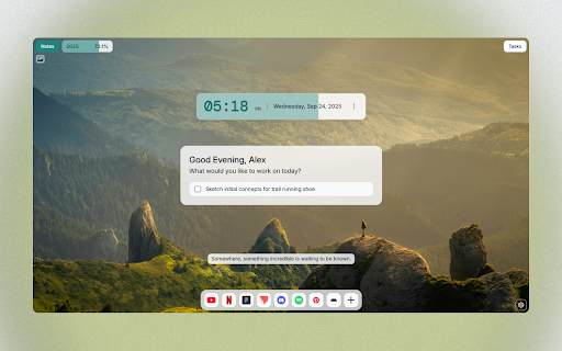 Enhance - New Tab Designed for Clarity :: Enhance your new tab with beautiful daily backgrounds, useful widgets, and a distraction-free new tab page.