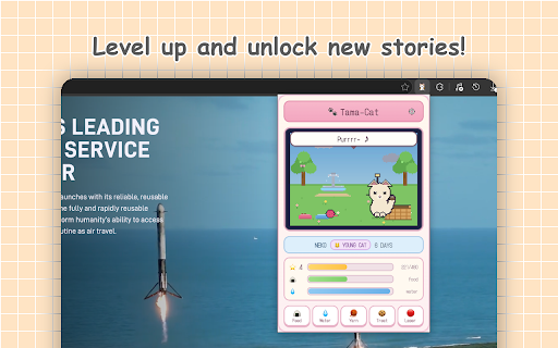 Tama-Cat: Virtual Pet Simulator :: A living pixel-art virtual cat pet.