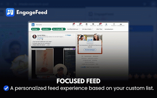 EngageFeed - Custom LinkedIn feed :: Stop scrolling noise. Curate your perfect LinkedIn feed.