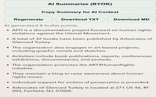 Article Bullet Summarizer :: Extract key insights into bullet points. Fast, local, with optional AI refinement, Pro features, and full privacy control.