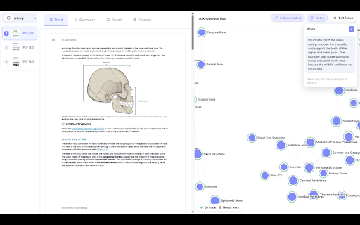 recalled.fyi — Cue, AI Study Copilot for PDFs & Pages :: Ask Cue about any page or PDF. Highlight to explain, get answers with sources, save notes, and turn what you read into quizzes.