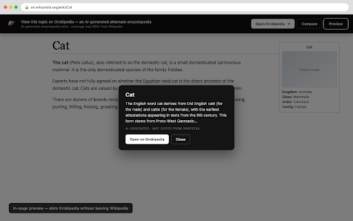 Wikipedia to Grokipedia :: Bridge Wikipedia and Grokipedia: redirect, compare, search, and open alternate encyclopedia views.