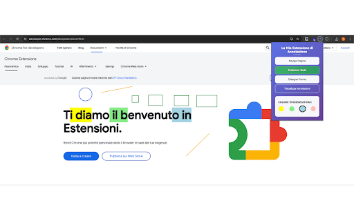 Personal Annotation :: Highlight text and draw shapes on web pages.