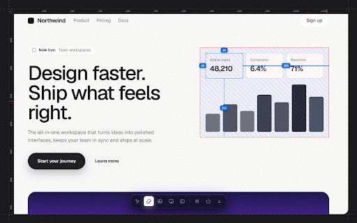 Design Toolkit - Element Inspector & Measurement :: Inspect, measure and copy any web design: box model, spacing, fonts, colors, responsive preview and animations for AI.