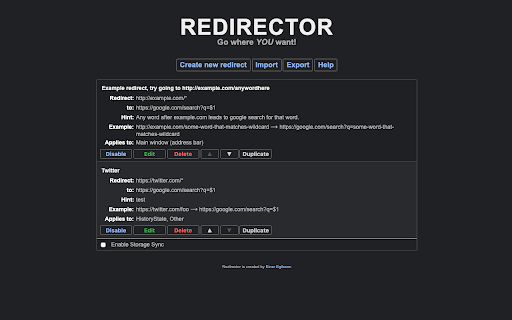 Redirector :: Automatically redirect content based on user-defined rules.
