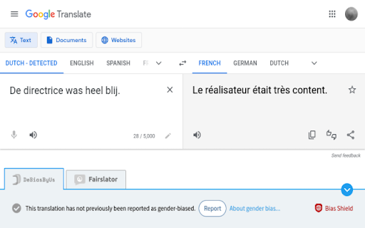 Bias Shield :: Push back against bias in machine translation