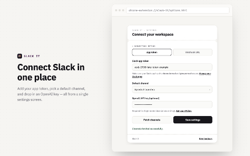 Slack it! :: Instant Tab Bookmarking to Slack