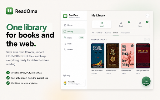 ReadOma - Immersive Reader :: Immersive guided reading for everything: blogs, articles, YouTube videos, and more. Plus, AI highlights find key points instantly.