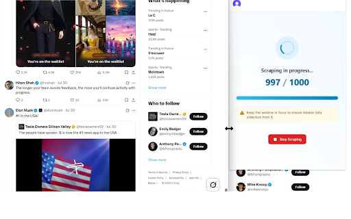CogniXtract - Twitter/X Scraper & AI Exporter :: The ultimate scraper for Twitter/X. Extract tweets from profiles, replies, & lists. Export to CSV or send to ChatGPT/Gemini.