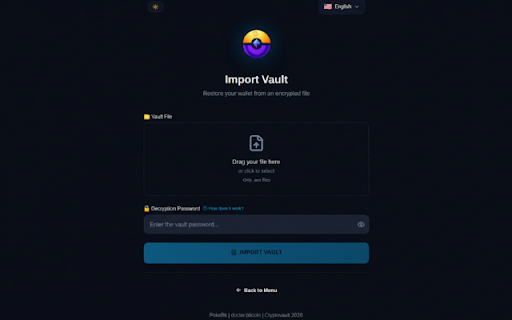 PokeBit - High Entropy Wallet Generator :: Generate high-entropy seed phrases and private keys and public addresses for ETH and BTC. 100% offline, zero data collection.