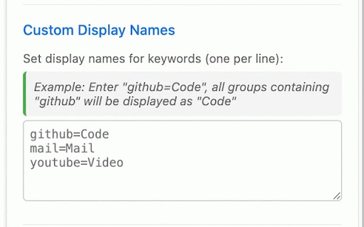 Smart Tab Group :: Automatically groups browser tabs by domain. Supports custom naming rules and configurable grouping thresholds.