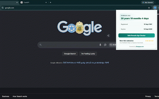 Domain Age Checker | Website Age Checker :: Instantly check domain age, registration date, and expiry date for any website with a single click.