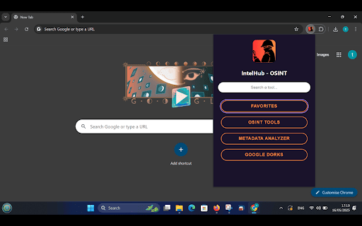 IntelHub :: Your personal OSINT toolkit inside the browser.