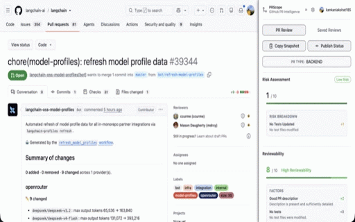 PRScope :: GitHub PR Intelligence Platform