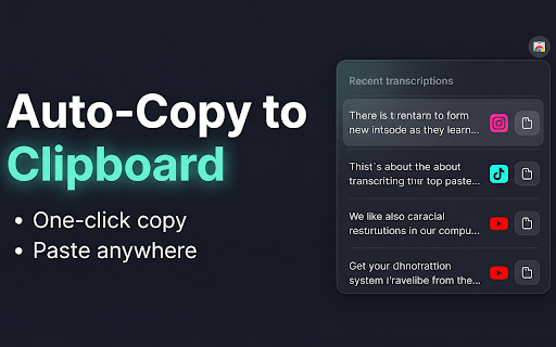 ReelScribe — Video Transcription :: Transcribe Instagram Reels, TikTok videos, and YouTube Shorts directly from the page.