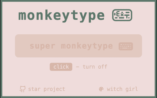 MonkeyType Extension :: Help you type faster and more accurately in MonkeyType