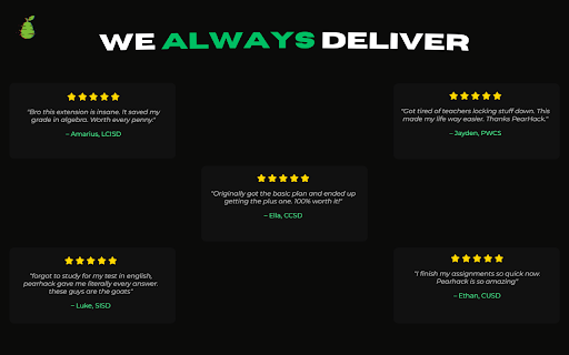 PearHack for Chrome :: Bypass restrictions during assessments without detection. Log in with PearHack.com!