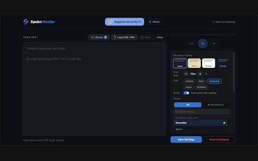 Spokn — Offline Text to Speech :: Read any webpage aloud with word-by-word highlighting. 100% offline, no accounts, no API keys. Uses your device's built-in voices.