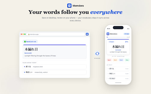 Memdora :: Turn anything you read into spaced-repetition flashcards. Highlight, hover, or paste — Memdora captures it.