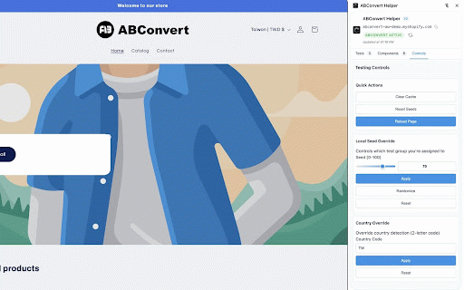 ABConvert Helper :: Detect and monitor ABConvert A/B testing script presence on Shopify stores