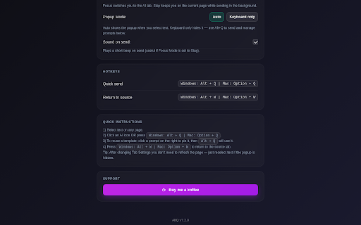 AltQ — Send Web Text to AI for ChatGPT, Claude & More :: AltQ is a fast AI web clipper. Highlight web text and send it to ChatGPT or Claude instantly. The ultimate web to AI shortcut.