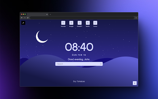 Aivatab :: Aivatab provides a visually stunning and fluid new tab experience with a to-do list, notes, and a customizable search bar.