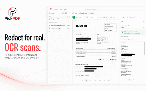 PickPDF — PDF Reader & Editor :: Read, edit, organize, fill, sign, and export PDFs locally in Chrome.