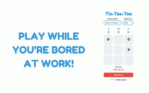 Tic-Tac-Toe Elite Version :: Tic-Tac-Toe with a twist! Play with a friend or against a computer as you battle a 3-5 seconds countdown and think strategically!