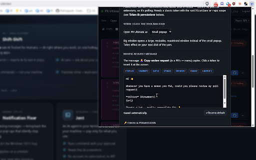 GitHub Pull Request Ultimate :: The ultimate GitHub PR dashboard. Review, approve, merge & get notified. Best way to stay in full control, wherever you are.