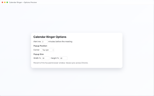 Calendar Ringer :: 🔔 Never be late again! Calendar Ringer makes sure you never miss a meeting with a ringtone and popup before your events start.