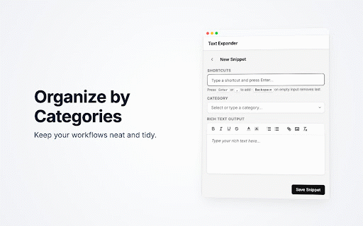 Rich Text Expander :: Seamlessly expand shortcuts into beautiful rich text or plain text across any web page.