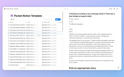 Pocket to Notion & Obsidian :: Seamlessly migrate your Pocket articles to Notion & Obsidian. Export and backup your reading list with ease.