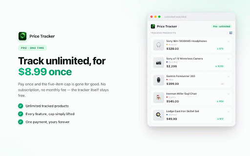 Price Tracker — Smart Price Monitoring :: Track prices on popular shopping sites. Get instant alerts when prices drop. Never overpay again.