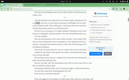 Cambridge-Oxford-Merriam dictionary lookup :: Instant dictionary lookups for English learners with Cambridge, Oxford, and Merriam-Webster dictionaries