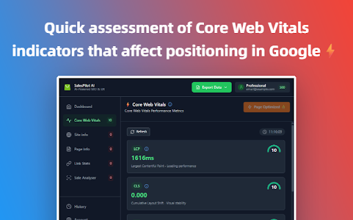 SalesPilot AI - SEO & UX Analysis :: AI-powered SEO & UX optimization for online stores. Analyze Core Web Vitals and boost your site performance.