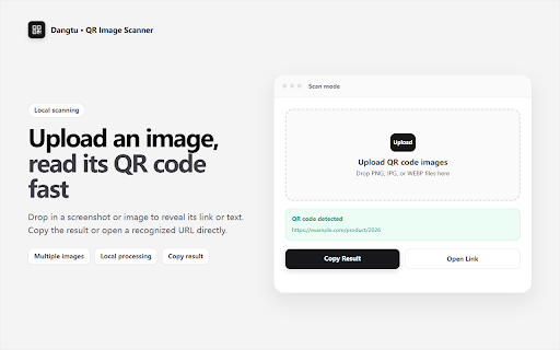 Dangtu - QR Code Generator & Scanner (Free) :: Free QR code generator & scanner. Create custom QR codes with logo, color, batch export, and URL to QR code. 100% private & local.