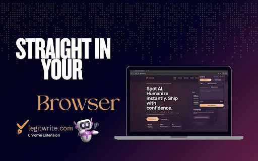 LegitWrite Companion – AI Detector & Humaniser :: Detect AI text, humanise content with tone presets, and copy results instantly inside Chrome.