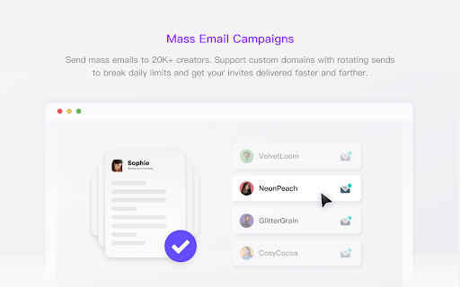 Influenbase - TikTok Influencer Marketing :: The Influenbase extention supports one-click automated influencer search and outreach, greatly improving connection efficiency.
