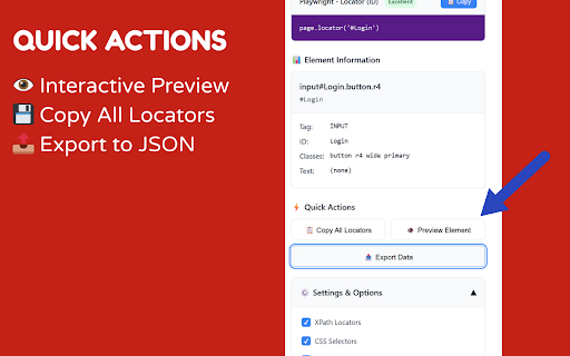WebElement Inspector :: A powerful browser extension to simplify locating unique elements within a DOM structure.