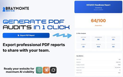 GEO/AEO Readiness Check :: Instantly audit any webpage for AI Search Engine Optimization (GEO) and Answer Engine Optimization (AEO) readiness.
