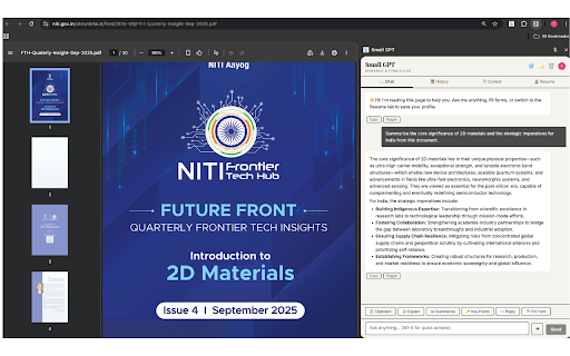 Small GPT :: AI-powered research sidebar with form filling and context awareness