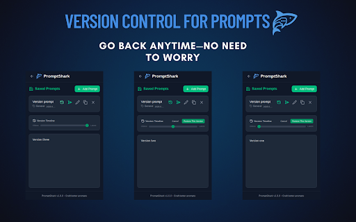 PromptShark | One-Click Prompt Engineer | Prompt Manager :: A Chrome extension that enhances your prompt generation experience.