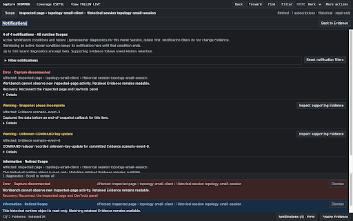 Lightstreamer Workbench :: Inspect Lightstreamer activity and test Item Updates or Client Messages in Chrome DevTools.